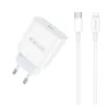 Incarcator retea AK-180 PD20W cu C - C / Alb