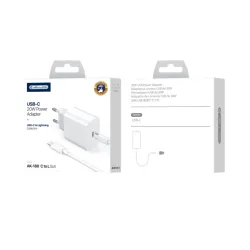 Incarcator retea AK-180 PD20W cu C - C / Alb